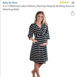 NWOT Birthing Gown and Matching Robe